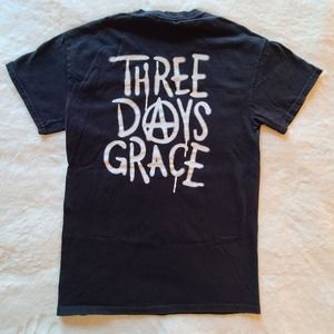 Three Days Grace T-Shirt Small Black Lets Start A Riot Rock Concert Tour Merch